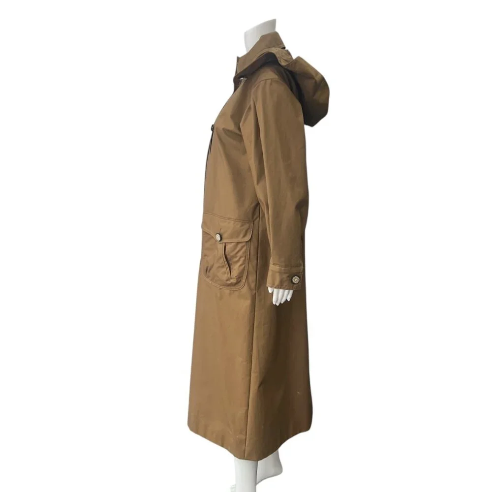 $6000 CHANEL 2020 Resort Brown Camel Trench Coat Jacket size FR 36/4